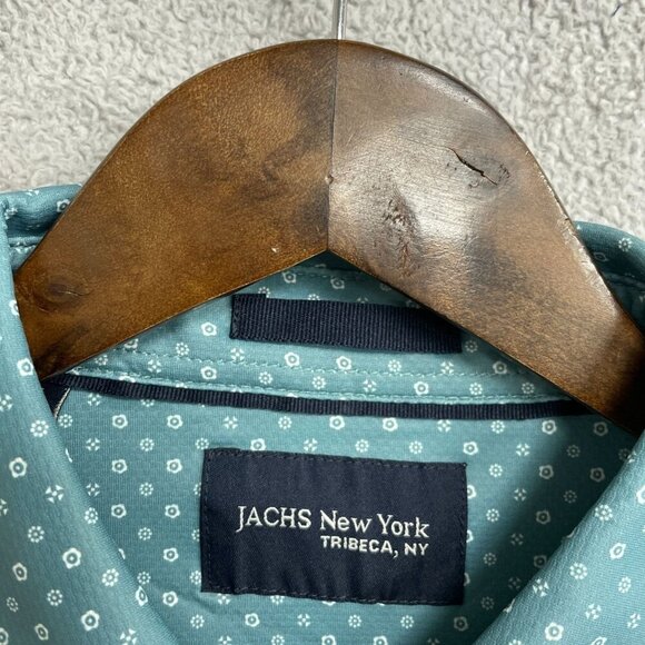 NWOT Jachs New York Men's M Tribeca Short Sleeve Button-Up Shirt - Picture 6 of 10